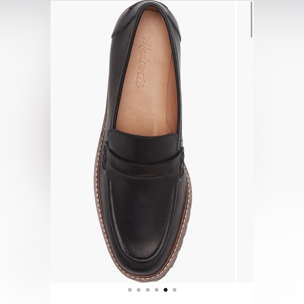 Madewell Women’s Black Leather Corinne Loafers - Picture 5 of 12